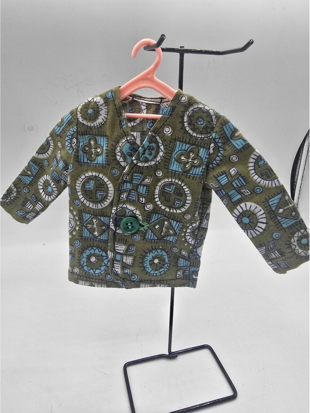 Vintage handmade Ken 60s patterned jacket